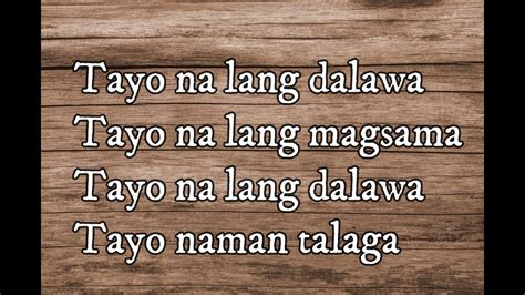 mayonnaise tayo na lang dalawa lyrics